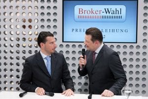 Aus N-TV bekannt: Der Börsenexperte der Börse Stuttgart, Maik Michal, und der Börsenmoderator Holger Scholze führten sicher, aber vor allem unterhaltsam durch die Preisverleihung der Brokerwahl 2012