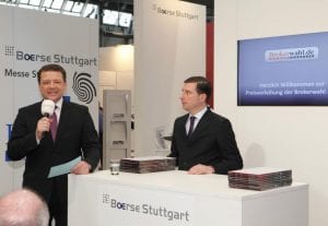 Holger Scholze und Mike Michal eröffnen die Preisverleihung.